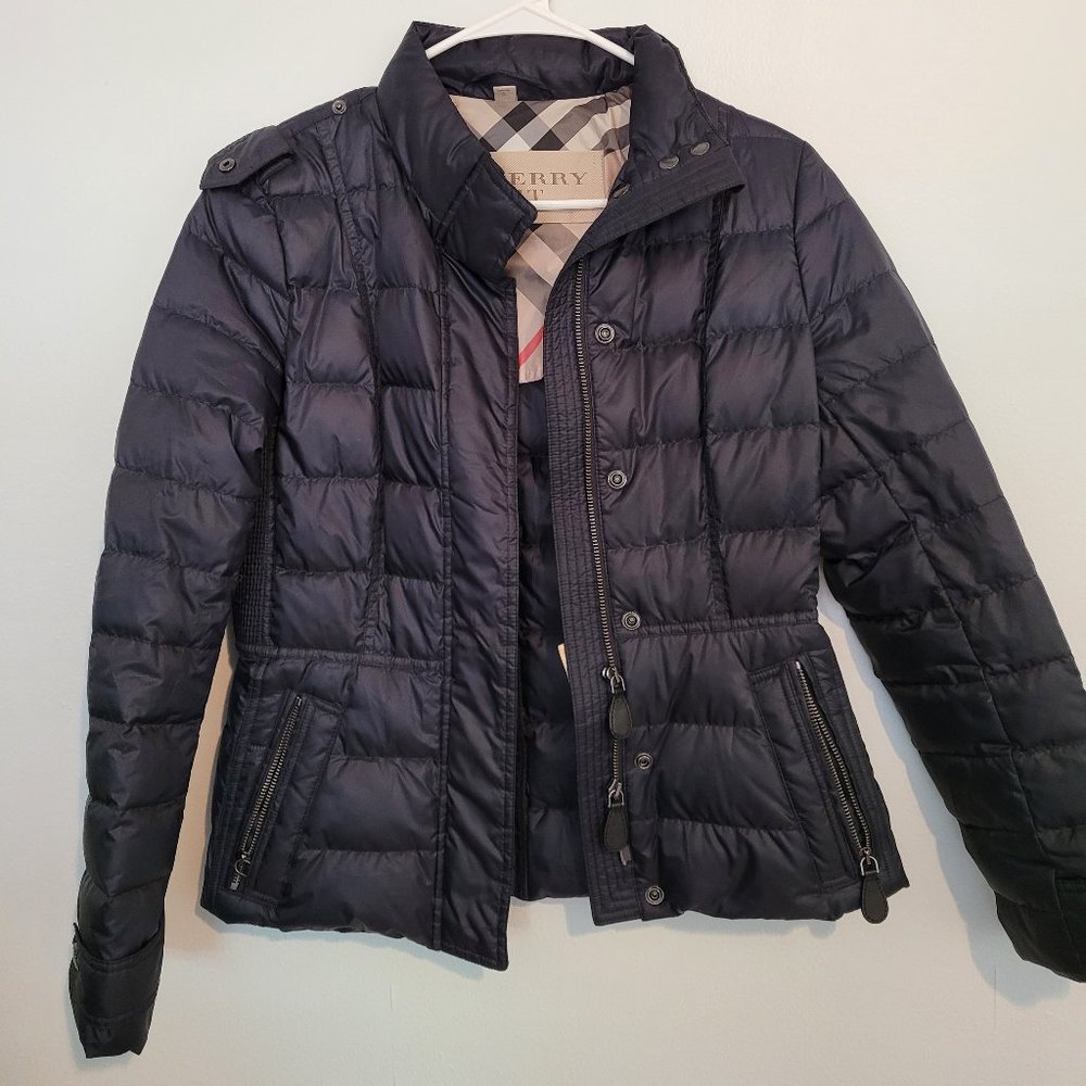 Burberry Brit Down Jacket in Navy (Small)